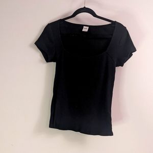 TNA square neck ribbed t-shirt